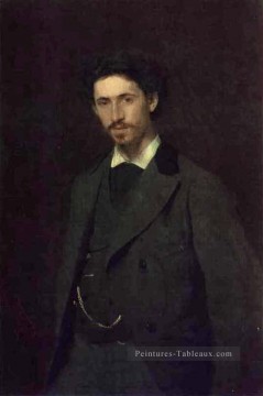 Artist Tableaux - Portrait de l’artiste Ilya Repin démocratique Ivan Kramskoi